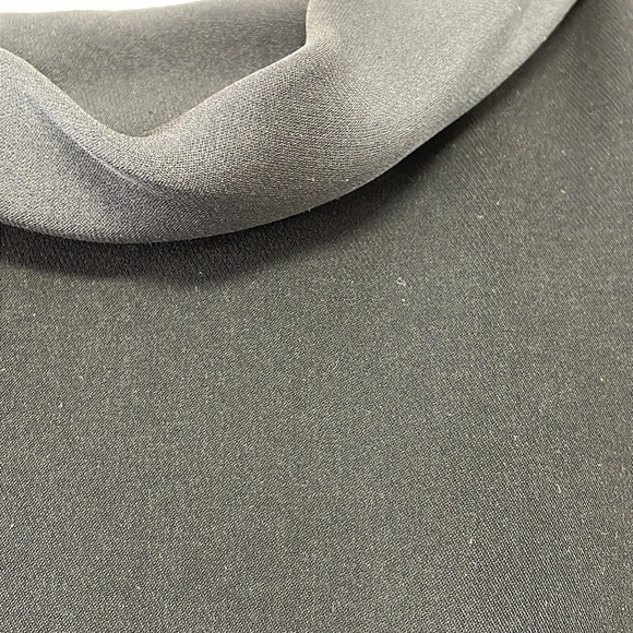 Les Copains Dress Italy Sleeveless Midi Cowl Neck Black Size 42 US 6 - Picture 8 of 16